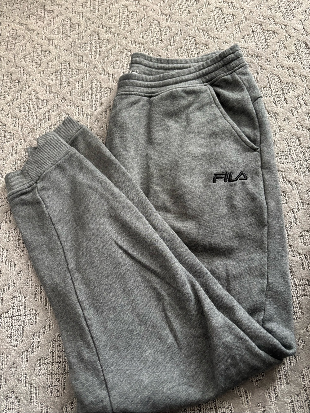 Fila gray Pullover Jogger Sweatpants